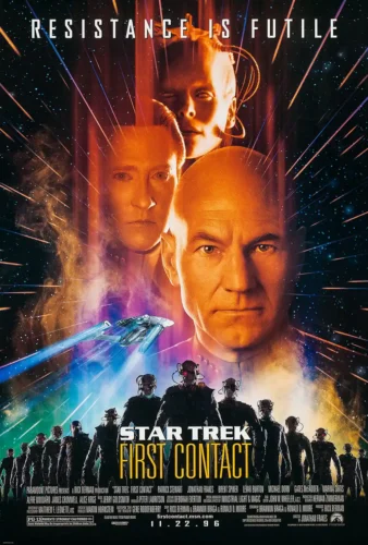 Star Trek First Contact Resistance Is Futile Movie Poster