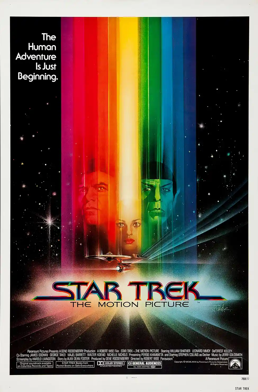 Star Trek: The Motion Picture | Vintage Movie Poster | Iconic Rainbow Spectrum Art