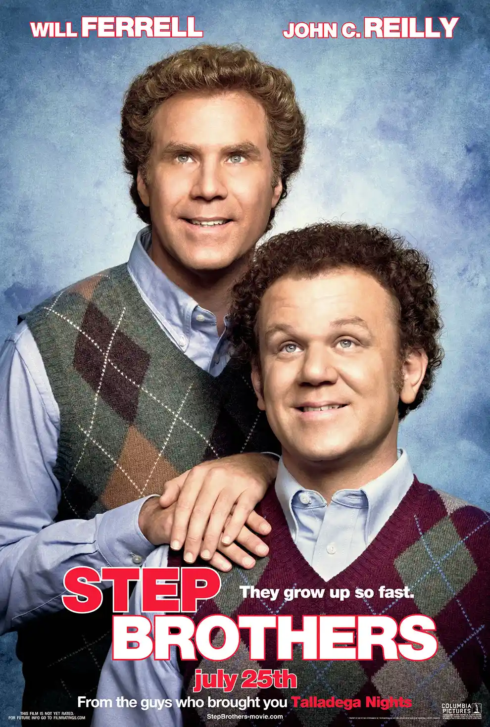 Step Brothers | Movie Poster | Will Ferrell & John C. Reilly Argyle Print