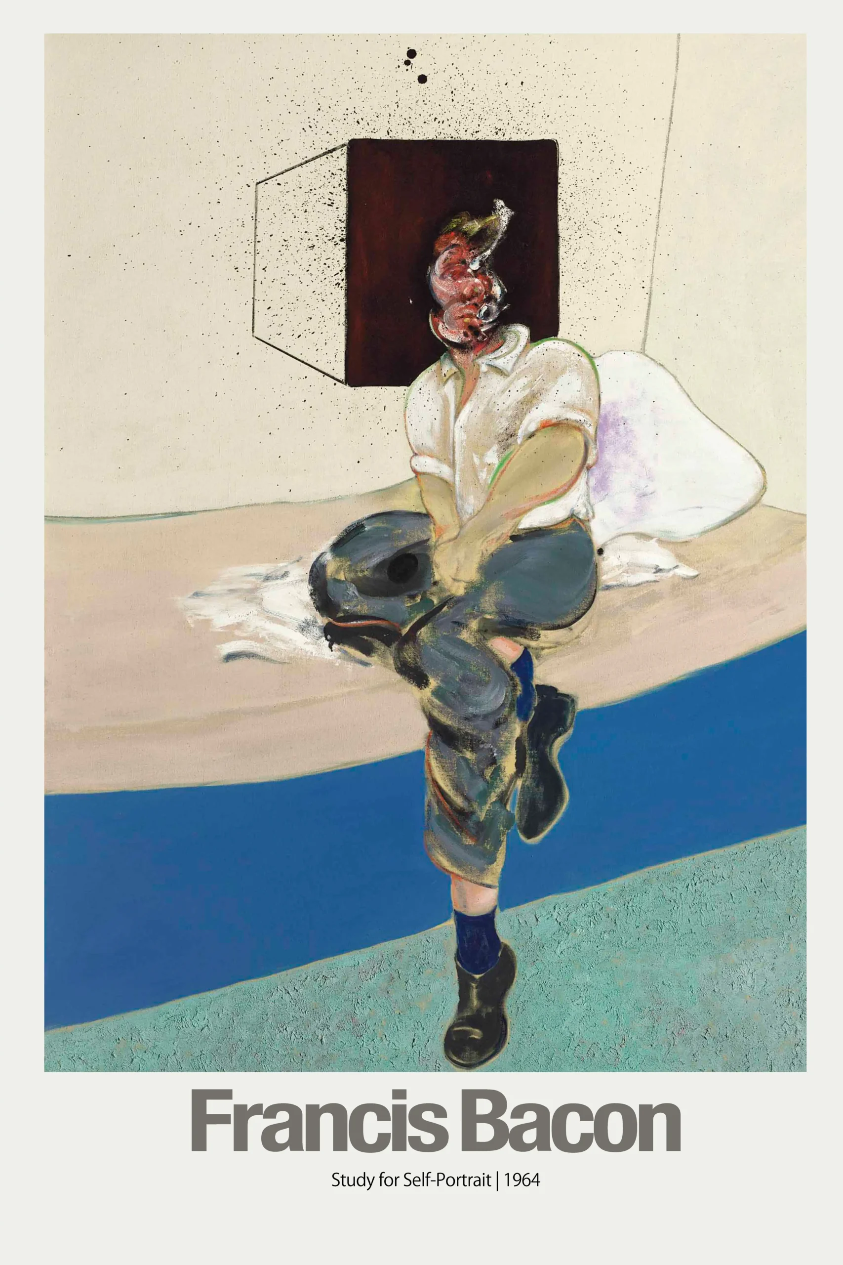 Francis Bacon | Art Poster | Study for Self-Portrait 1964 Expressionist Print