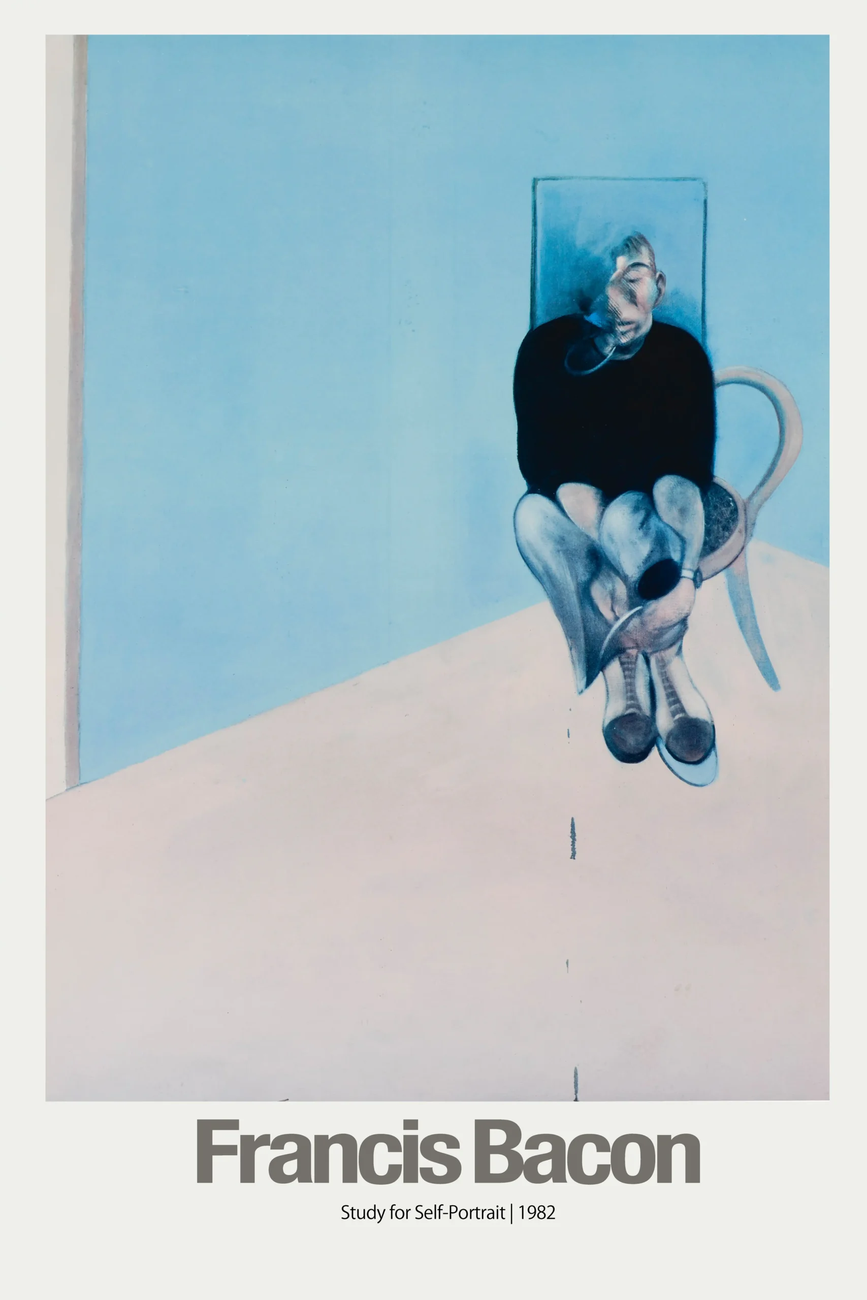 Francis Bacon | Study for Self-Portrait Poster | Expressionist Wall Art Print
