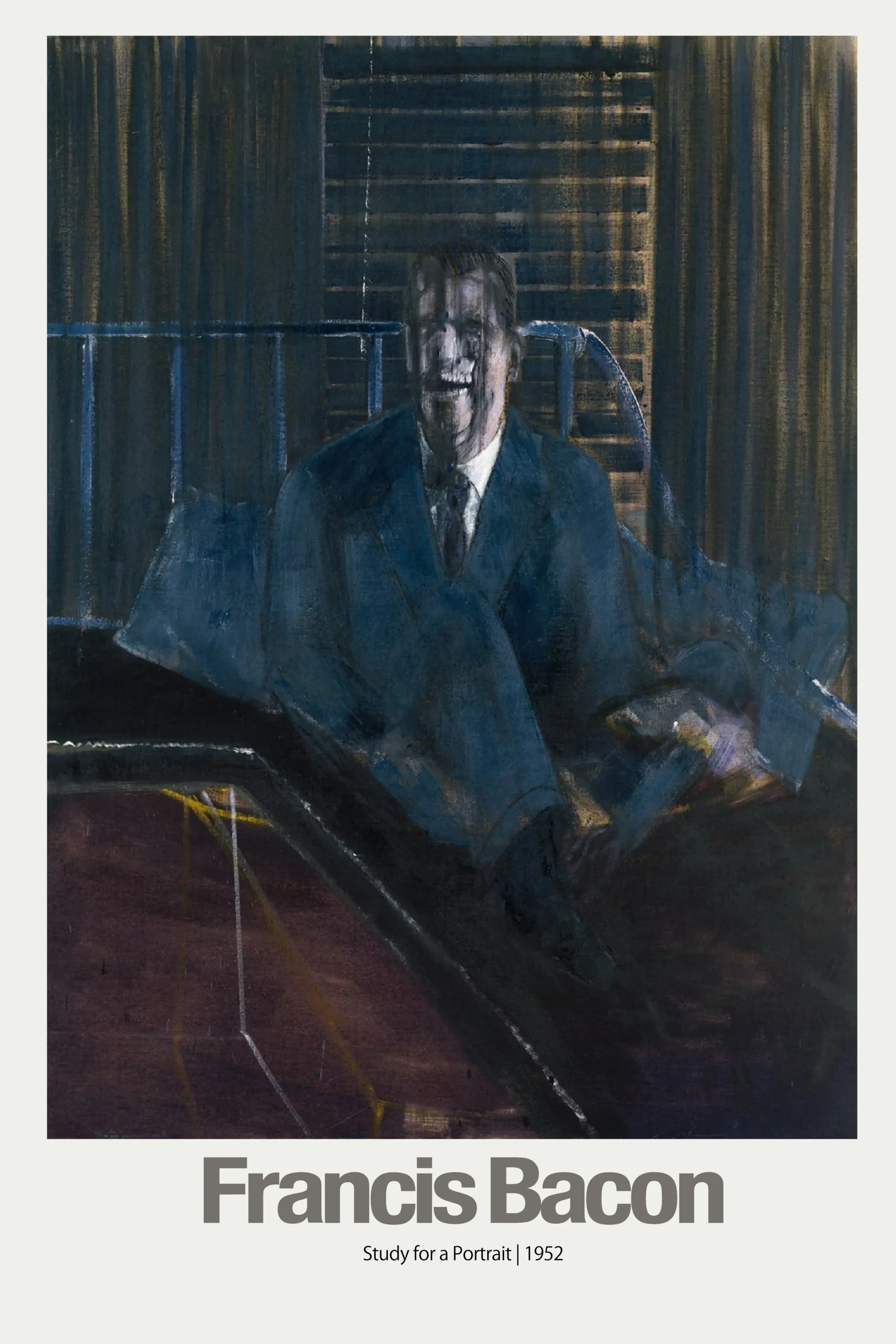 Francis Bacon | Art Poster | 'Study for a Portrait 1952' Figure Print