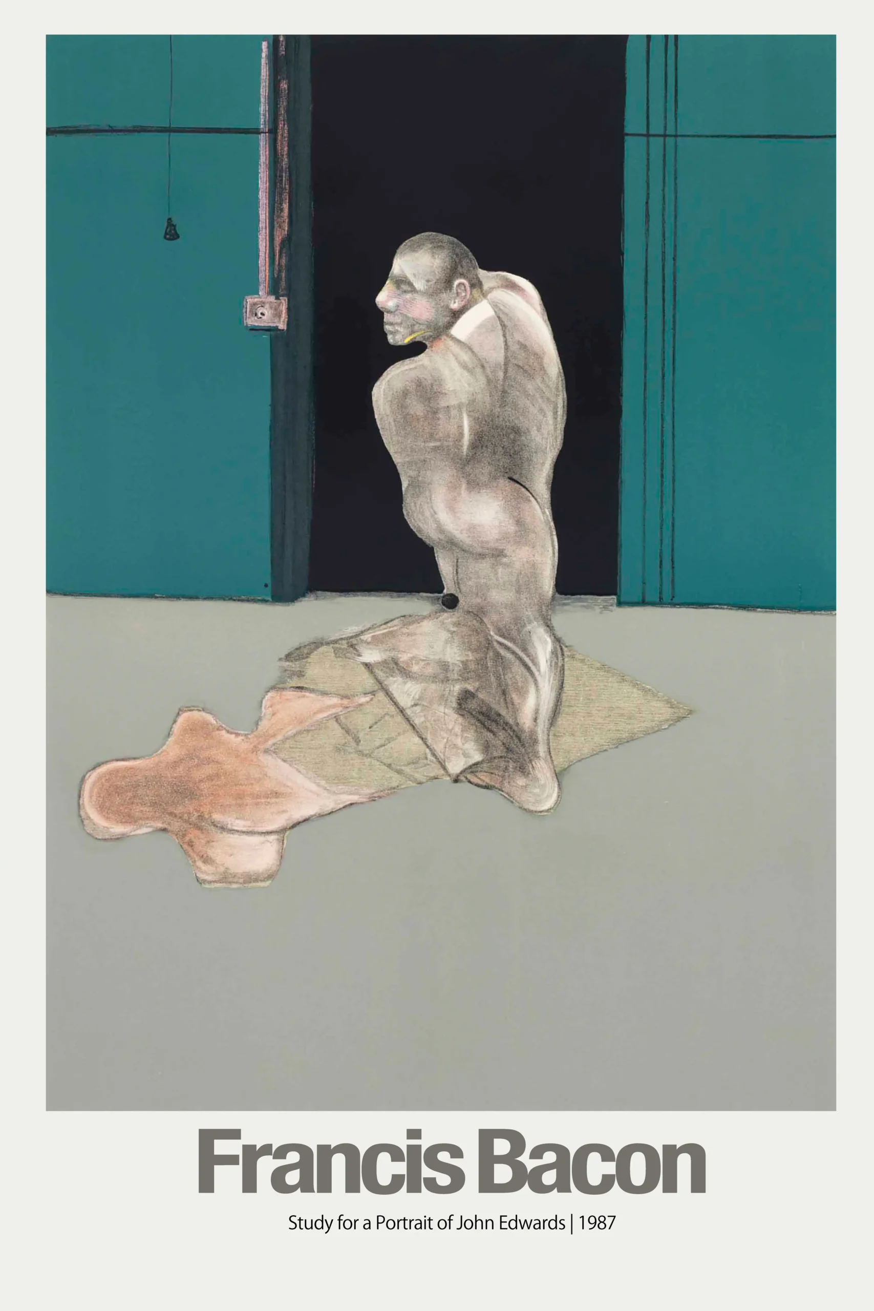 Francis Bacon Study for John Edwards | Art Poster | Modern Expressionist Figure