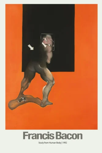Francis Bacon Study from Human Body 1992 Abstract Art Print