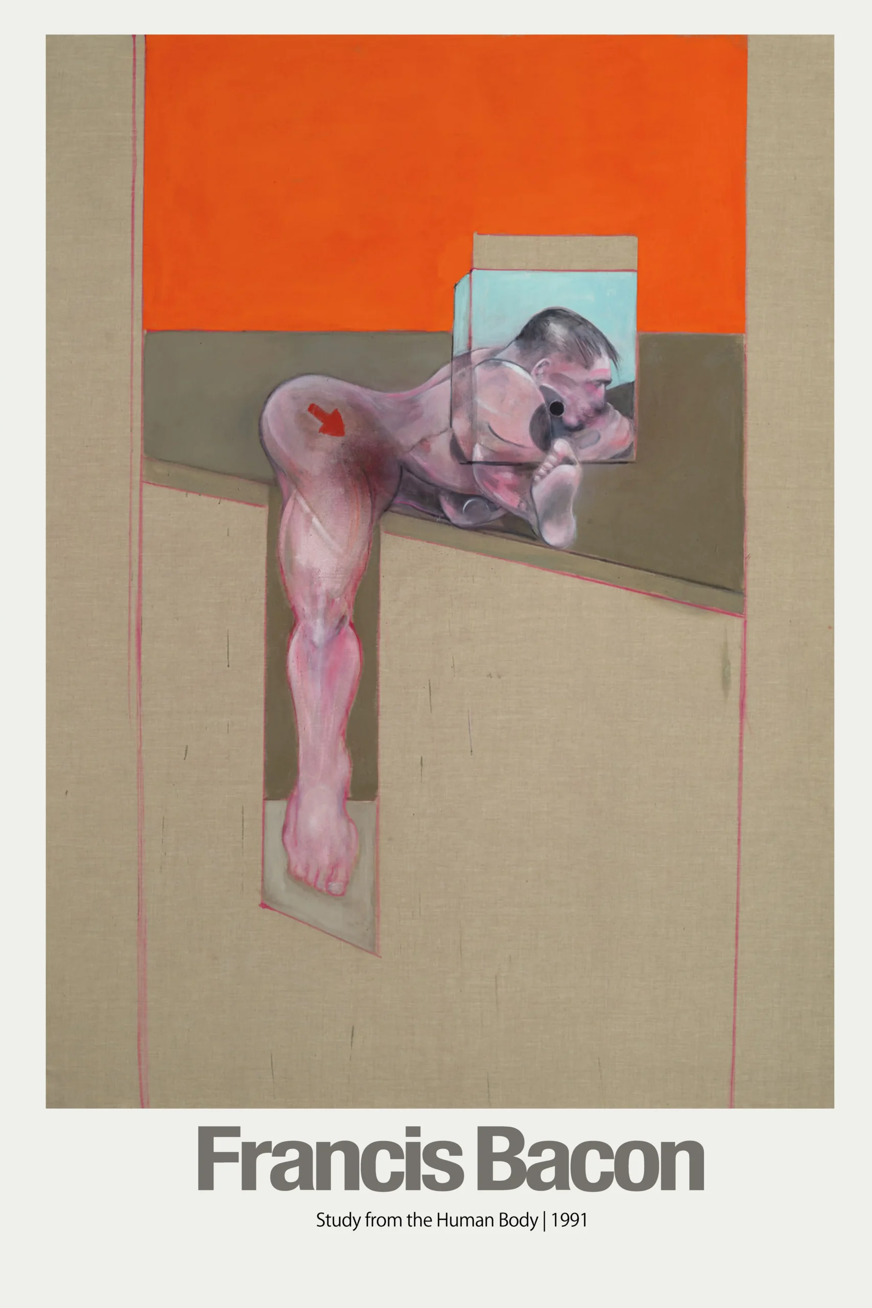 Francis Bacon Art Poster | Study from the Human Body | Iconic Modern Print