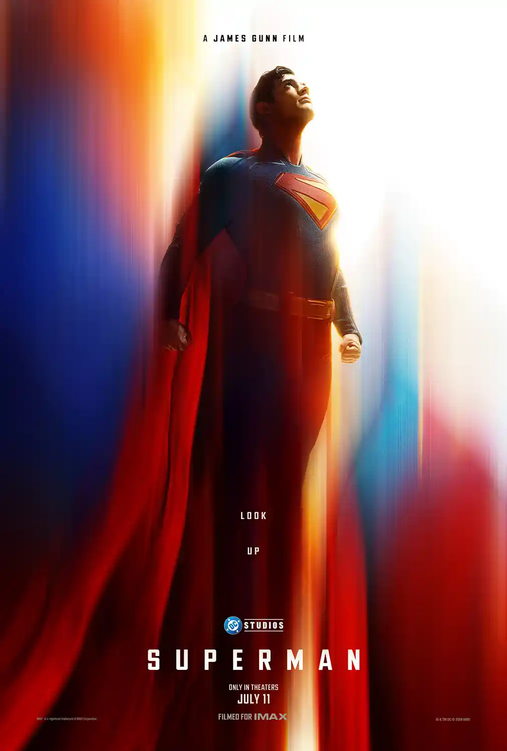 Superman (2025) | Movie Poster | Dynamic Look Up New Suit Reveal Art