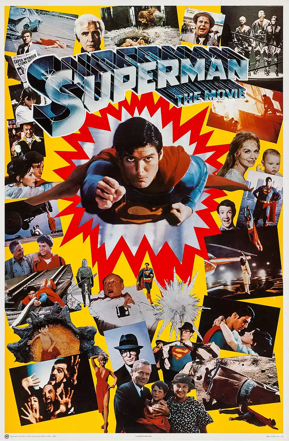 Superman: The Movie | 1978 Vintage Montage Wall Art Poster