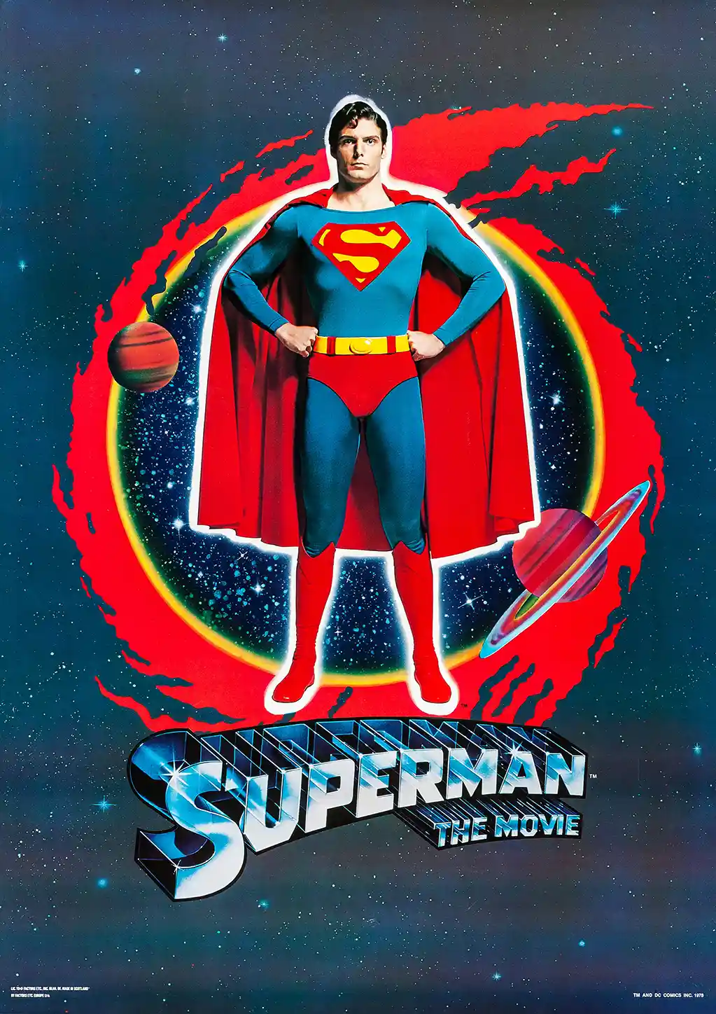 Superman: The Movie (1978) | Iconic Film Poster | Christopher Reeve Art Print