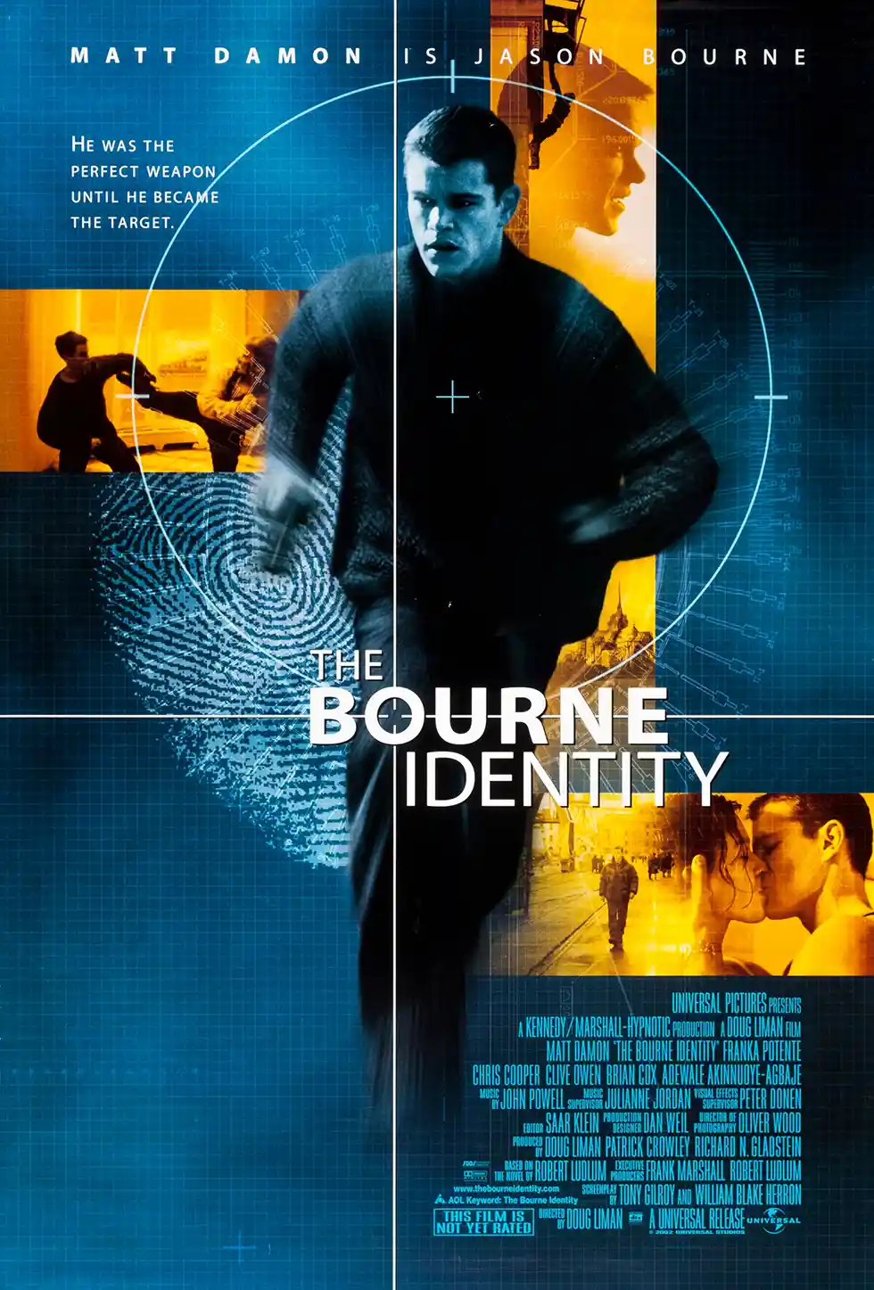 The Bourne Identity | Movie Poster | Iconic Matt Damon Spy Art Print