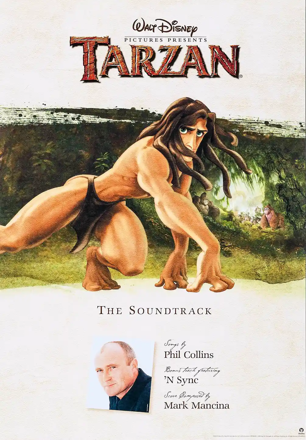 Tarzan (1999) Soundtrack | Disney Movie Poster | Phil Collins Promo Print