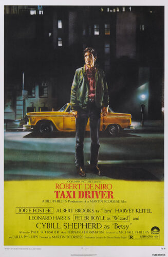 Taxi Driver 1976 Travis Bickle Vintage Movie Poster