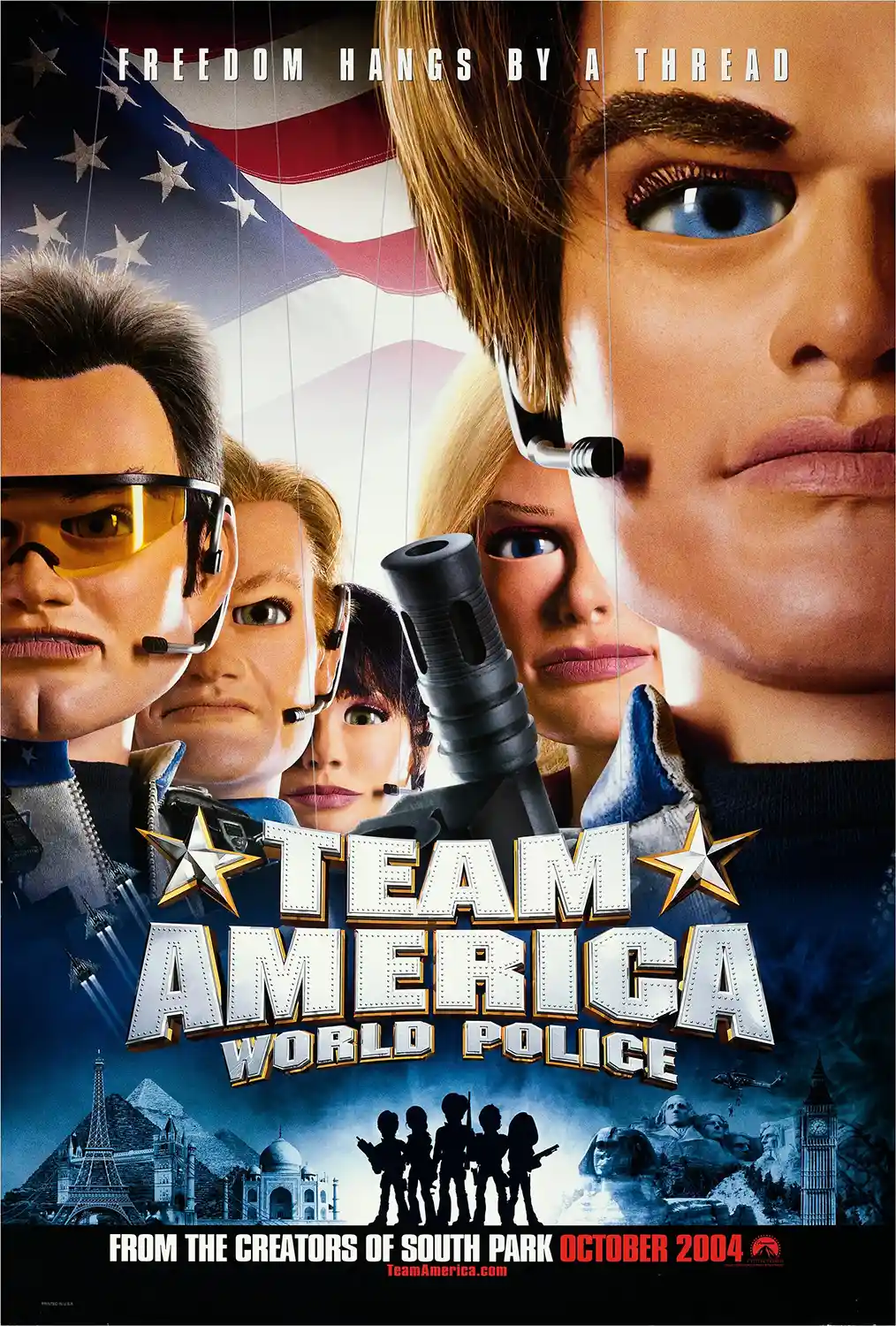 Team America: World Police | Movie Poster | Iconic Puppet Cast Wall Art