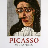 Pablo Picasso Tête de Femme III Berggruen Exhibition Art Print