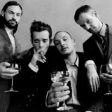 The 1975 Matty Healy Black and White Bar Cart Photography Print