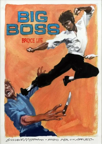 The Big Boss Bruce Lee 1971 Retro Movie Poster