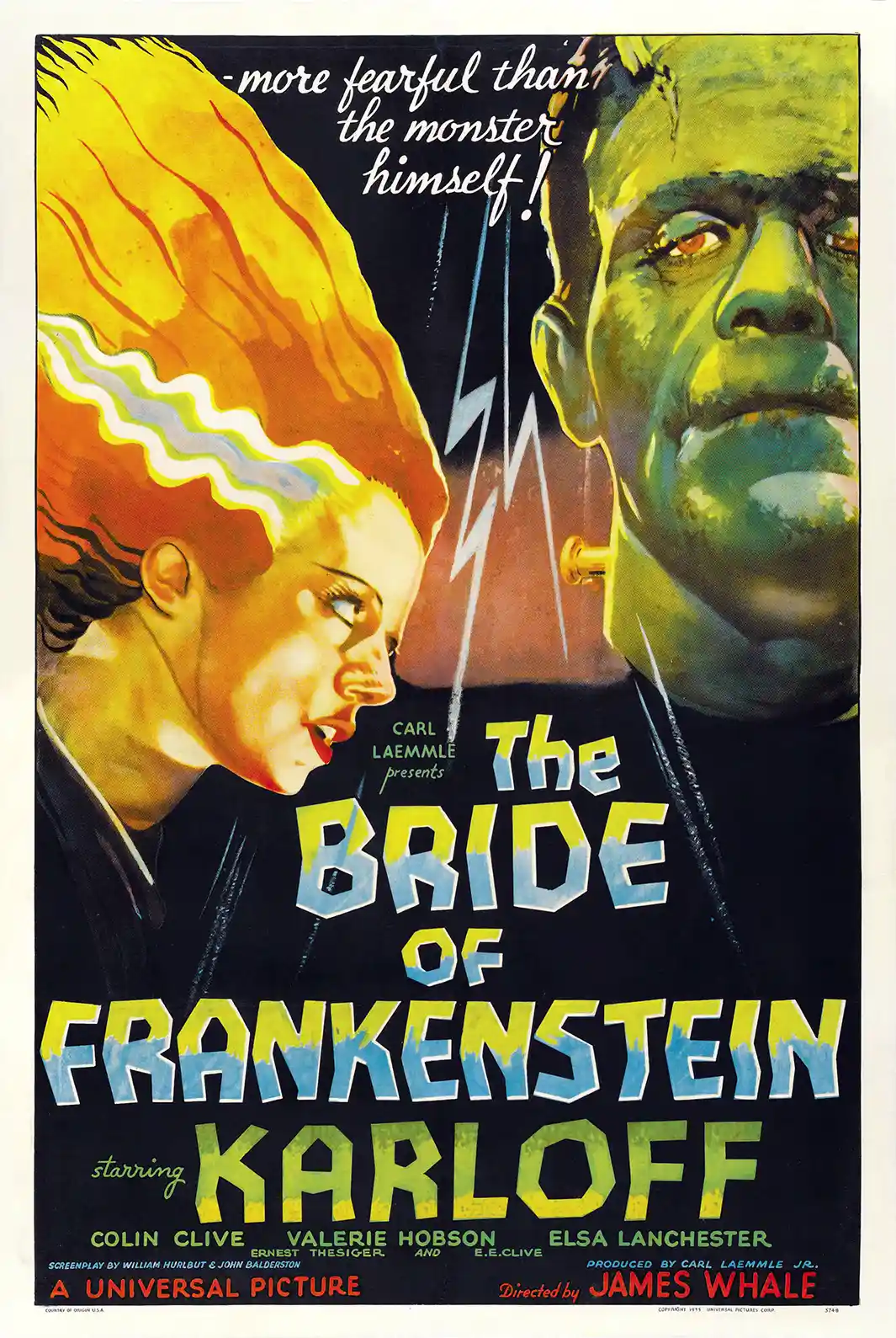 The Bride of Frankenstein | Movie Poster | Universal Horror Classic Art