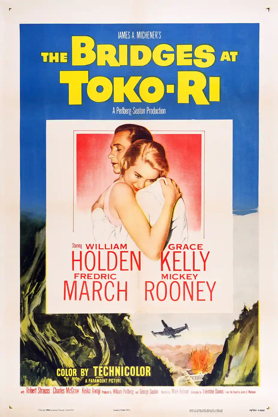 The Bridges at Toko-Ri | Movie Poster | William Holden & Grace Kelly Print
