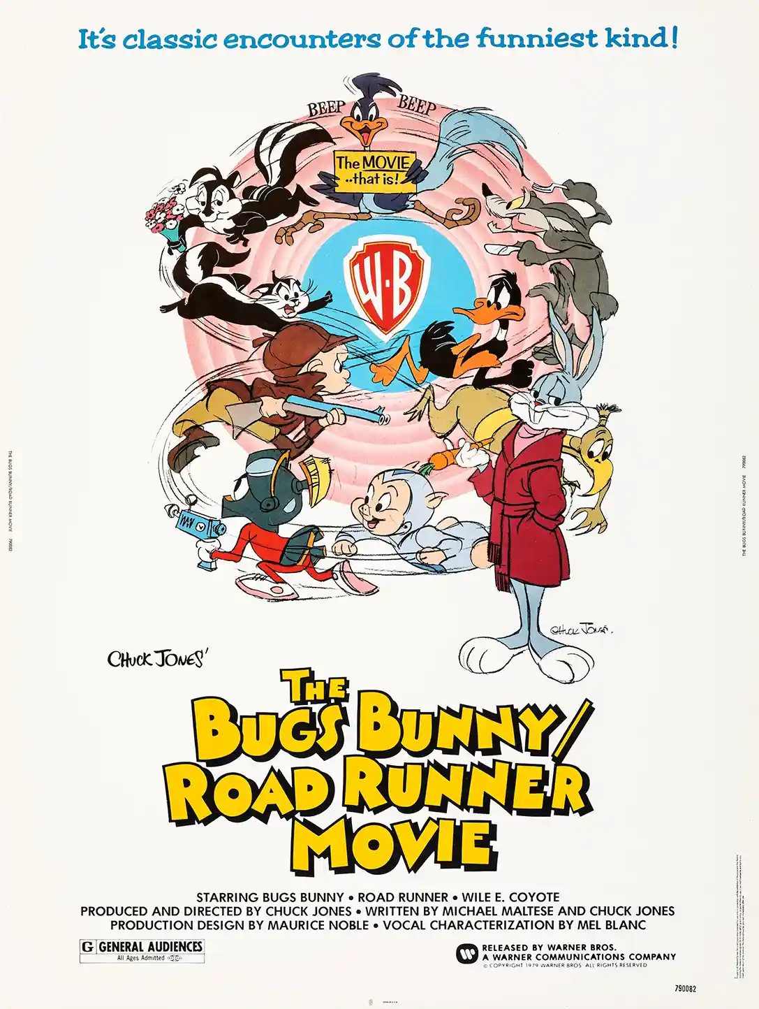 The Bugs Bunny Road Runner Movie | Classic Cartoon Poster | Looney Tunes Cast