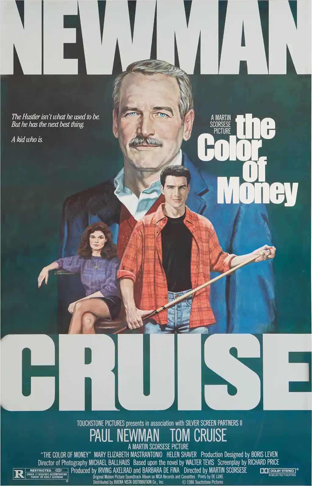 The Color of Money | Movie Poster | Paul Newman & Tom Cruise Billiards Art