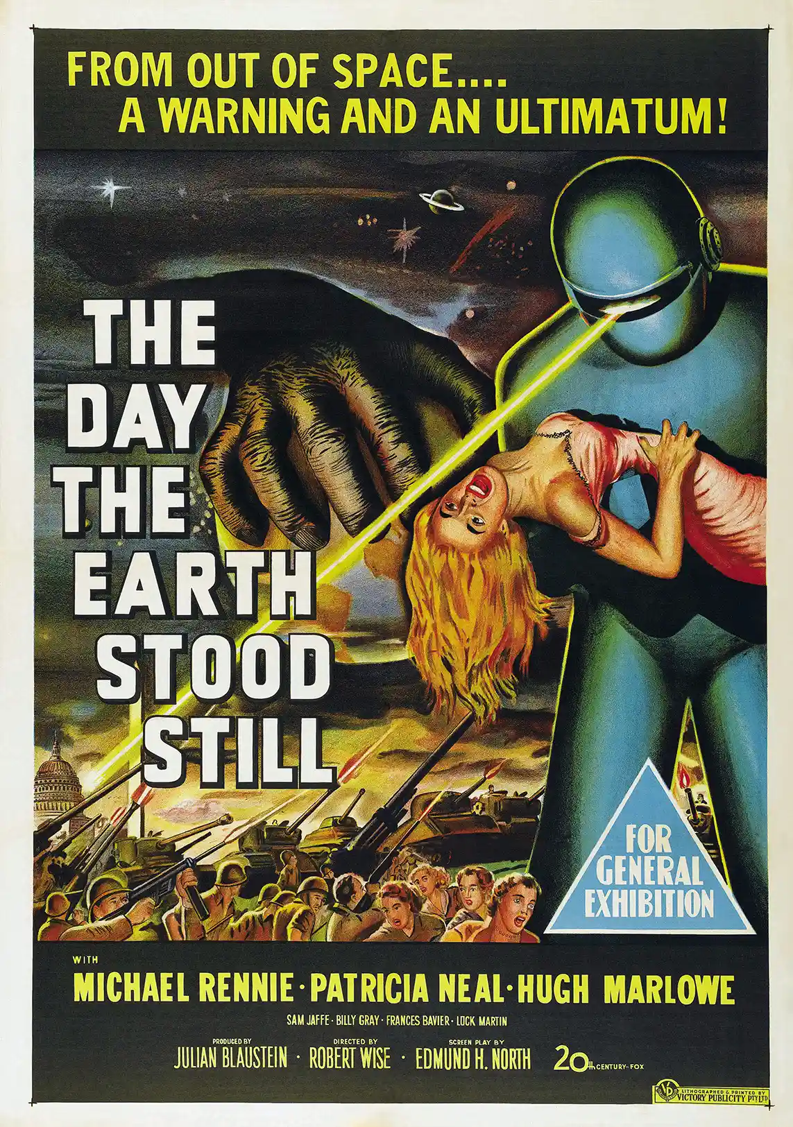 The Day the Earth Stood Still | Movie Poster | Vintage Sci-Fi Wall Art