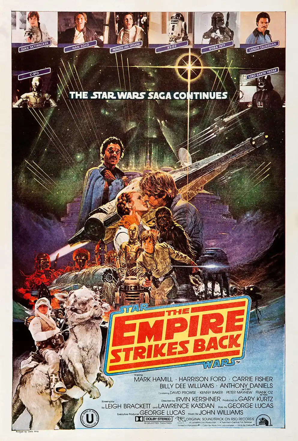 The Empire Strikes Back | Movie Poster | Classic Vintage Star Wars Art