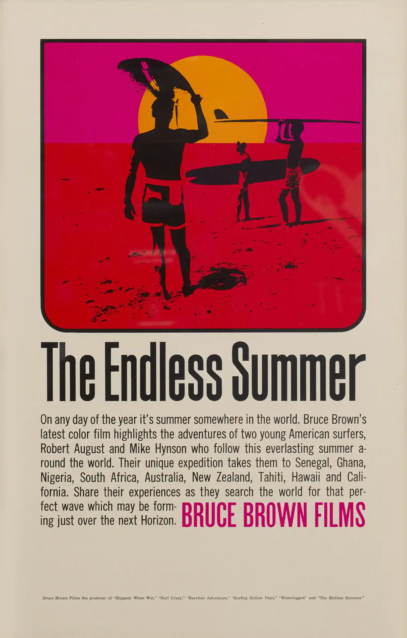 The Endless Summer | Movie Poster | Vintage Surf Film Wall Art