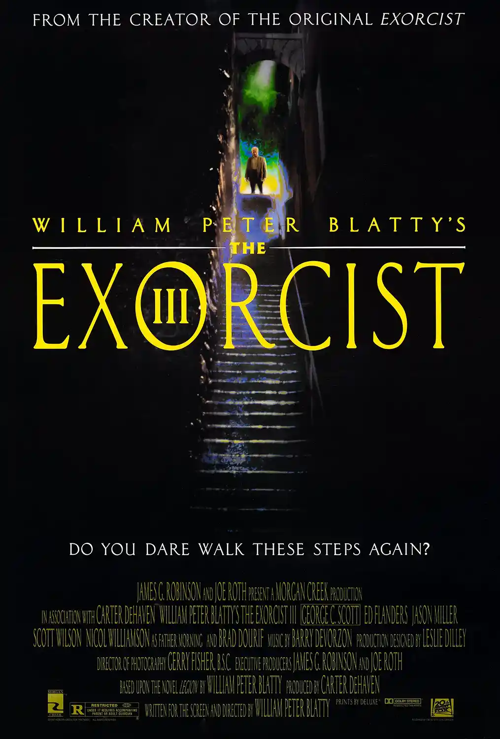 The Exorcist III | Horror Movie Poster | Ominous Steps Wall Art Print