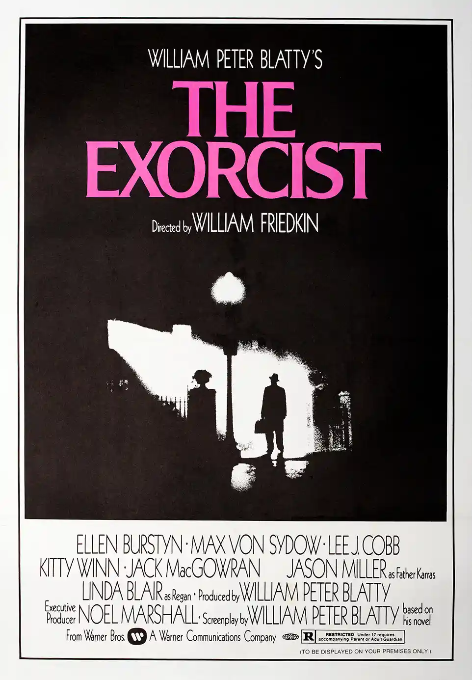 The Exorcist | Movie Poster | Iconic Father Merrin Silhouette Art