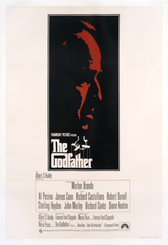 The Godfather Marlon Brando Profile Minimalist Movie Poster