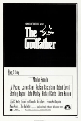 The Godfather 1972 Classic Movie Puppet Strings Logo Movie Poster