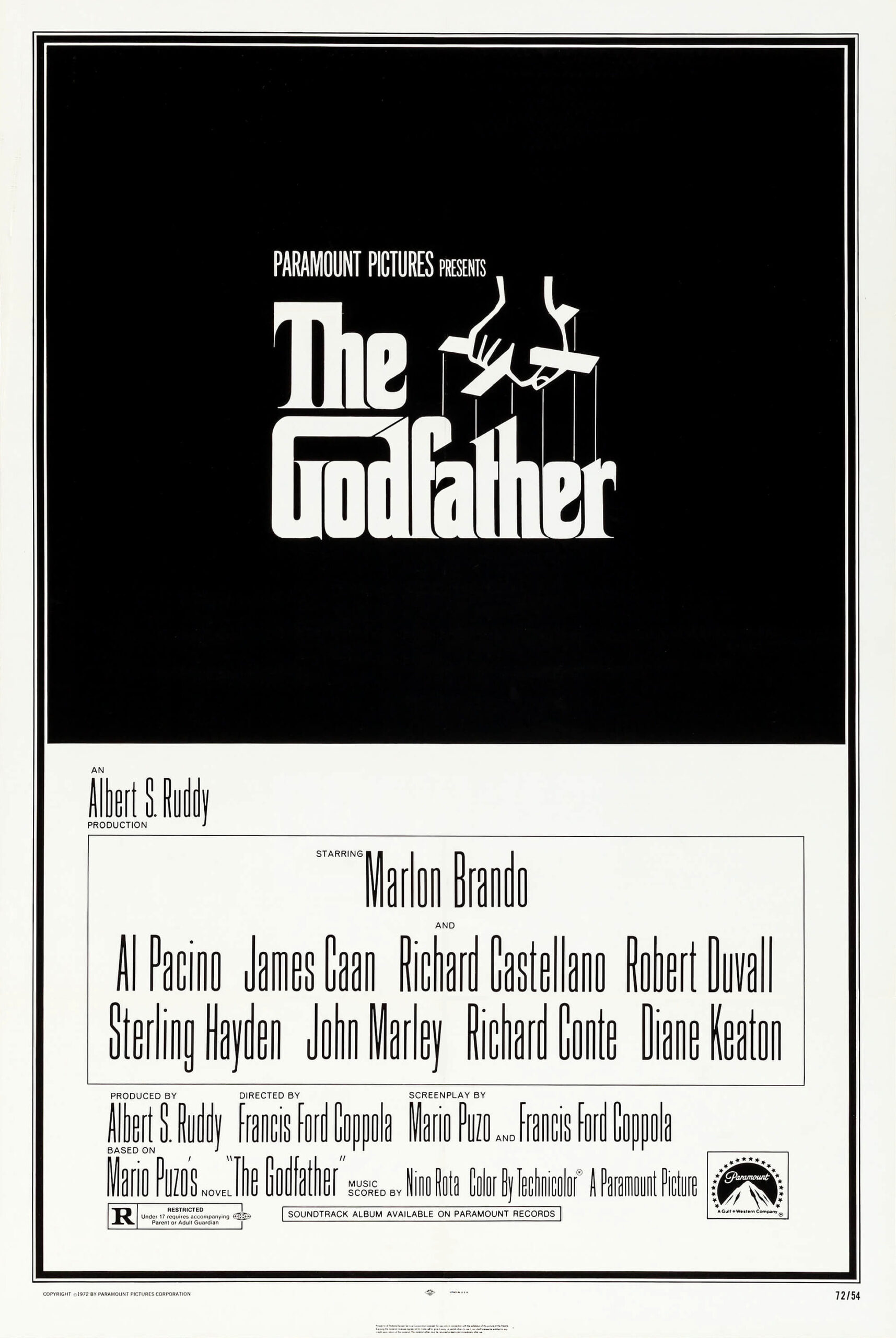 The Godfather | Classic Movie Poster | 1972 Puppet Strings Logo Art Print