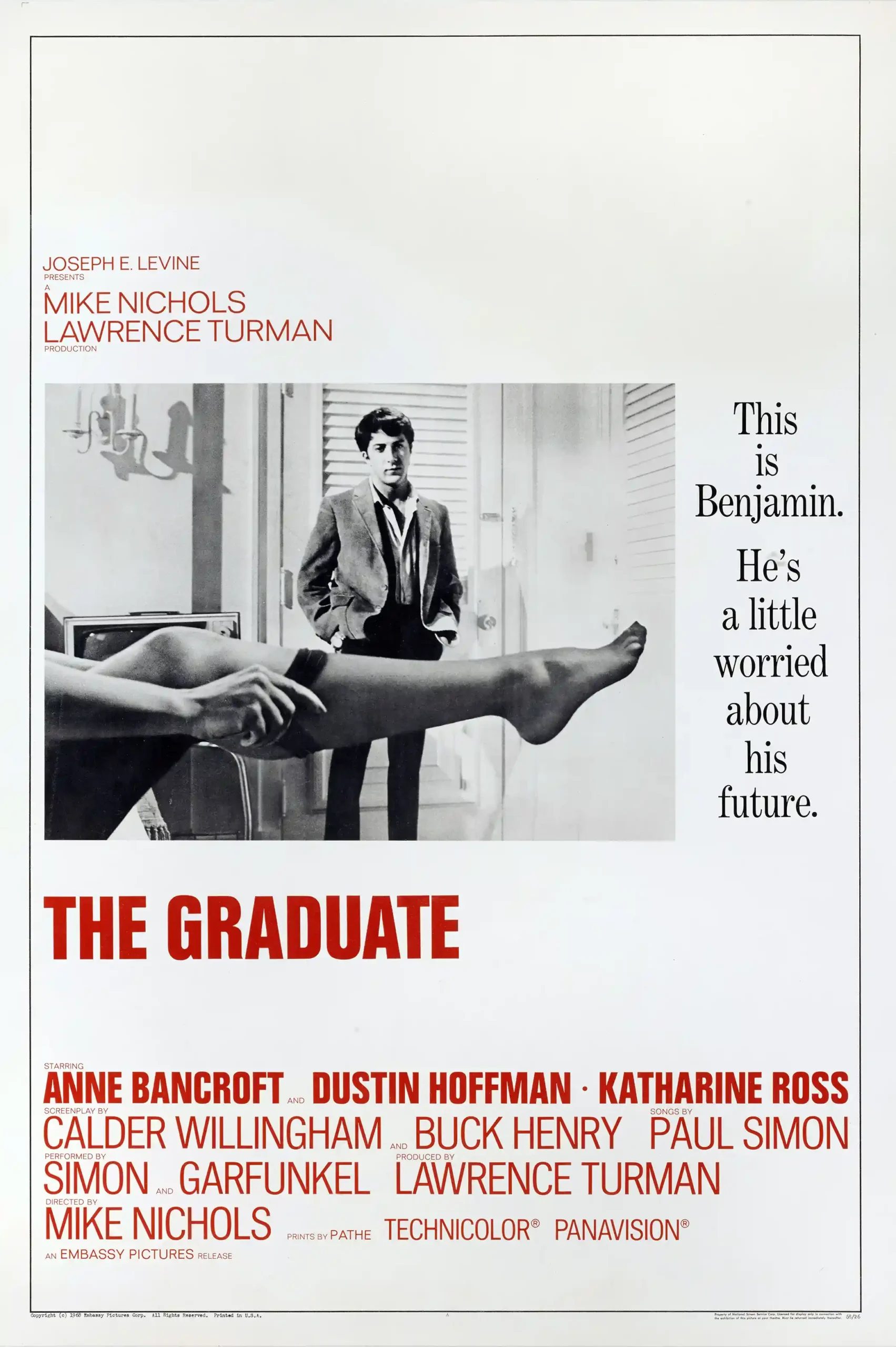 The Graduate | Movie Poster | Classic Mrs. Robinson Leg Scene Print