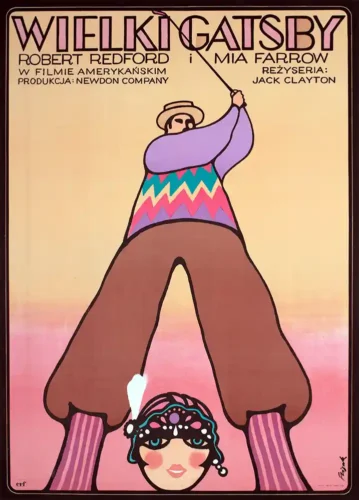 Great Gatsby Polish 1975 Surreal Golf Movie Poster