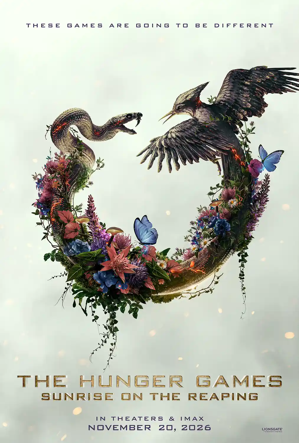 The Hunger Games: Sunrise on the Reaping | Movie Poster | Snake & Bird Floral Art