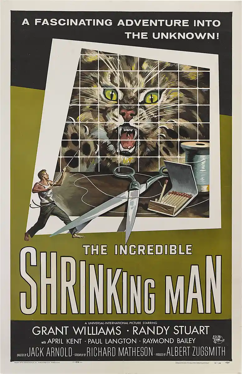The Incredible Shrinking Man | Movie Poster | Giant Cat Vintage Sci-Fi Art