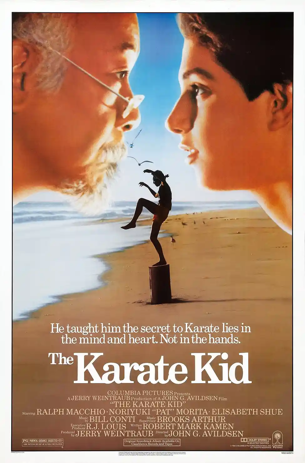 The Karate Kid | Movie Poster | Original 1984 Crane Kick Wall Art
