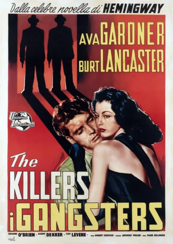 The Killers 1957 Italian Film Noir, Ava Gardner Vintage Poster