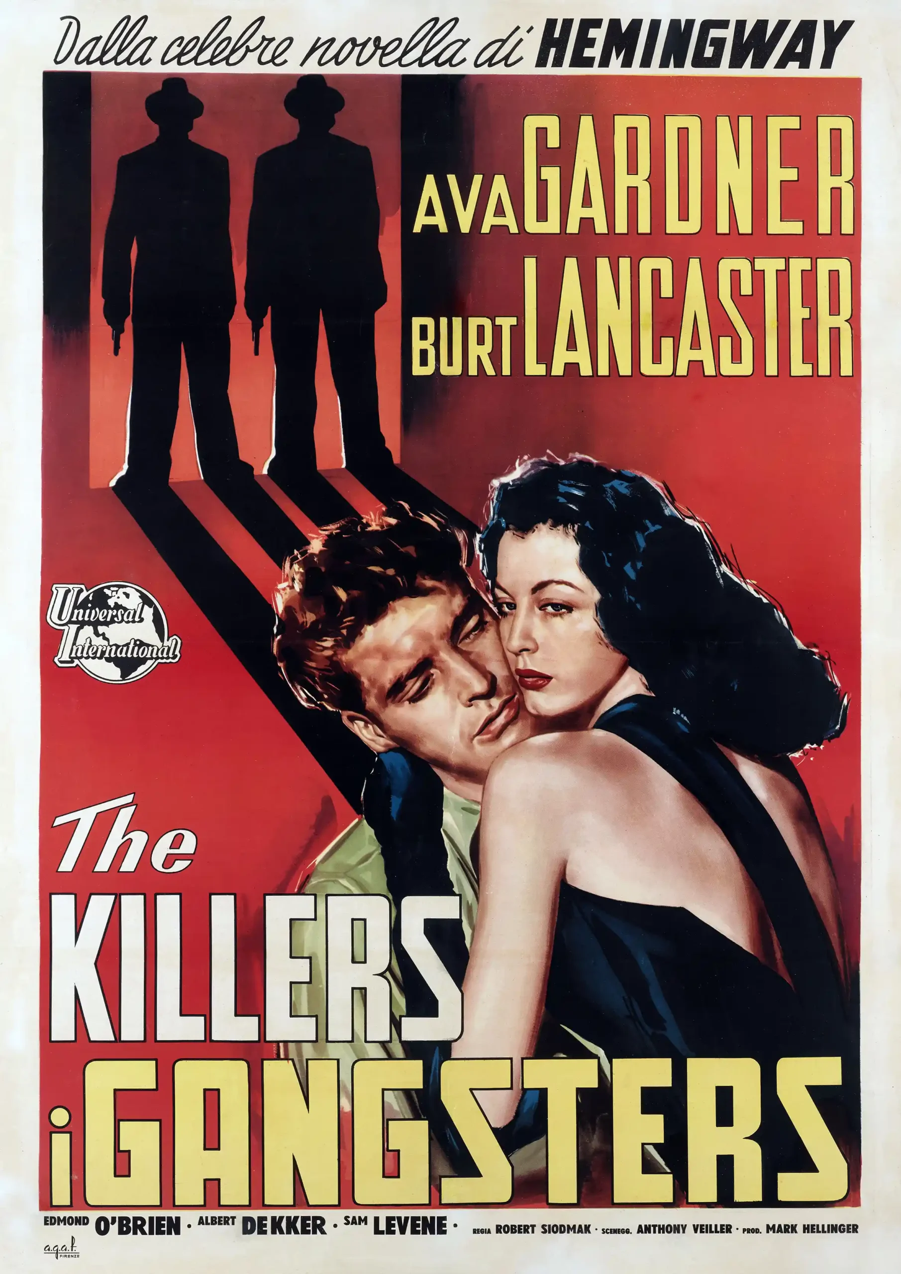 The Killers (1946) | Movie Poster | Ava Gardner Burt Lancaster Art
