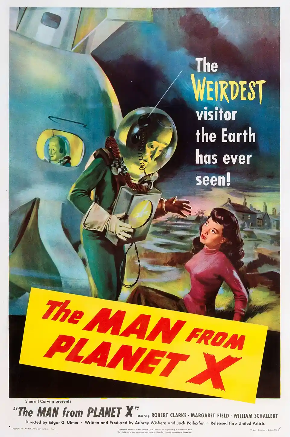 The Man from Planet X | Movie Poster | 1950s Sci-Fi Retro Wall Art
