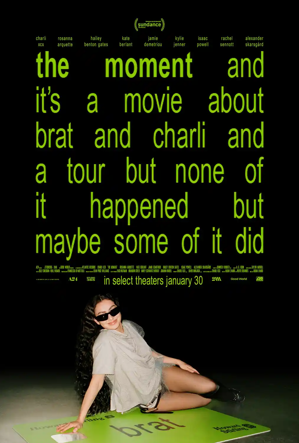 The Moment (Charli XCX) | Movie Poster | Brat Album Era Neon Art Print