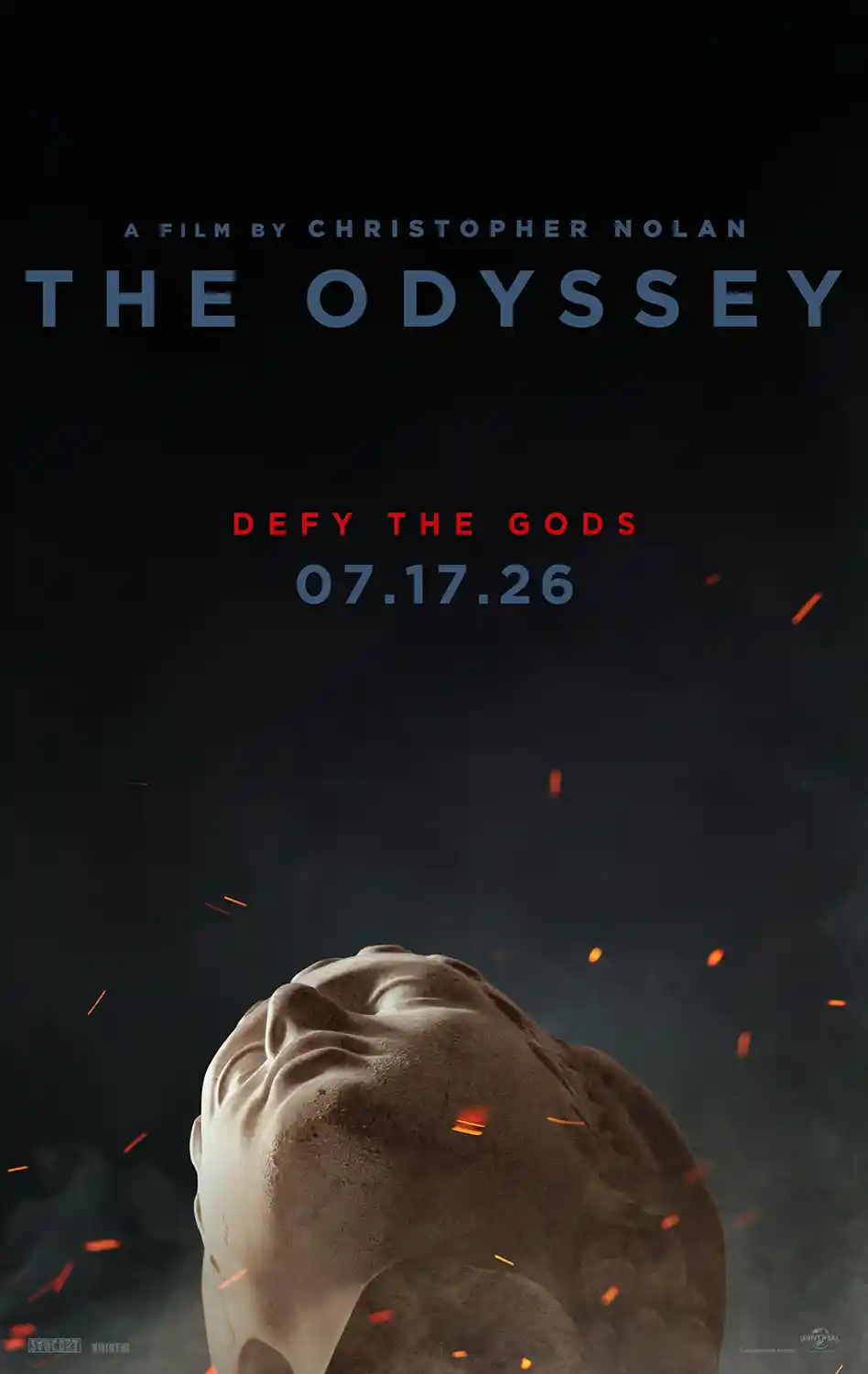 The Odyssey Christopher Nolan | Movie Poster | Fallen Statue Minimalist Art