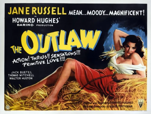 The Outlaw Jane Russell Vintage Western Movie Poster