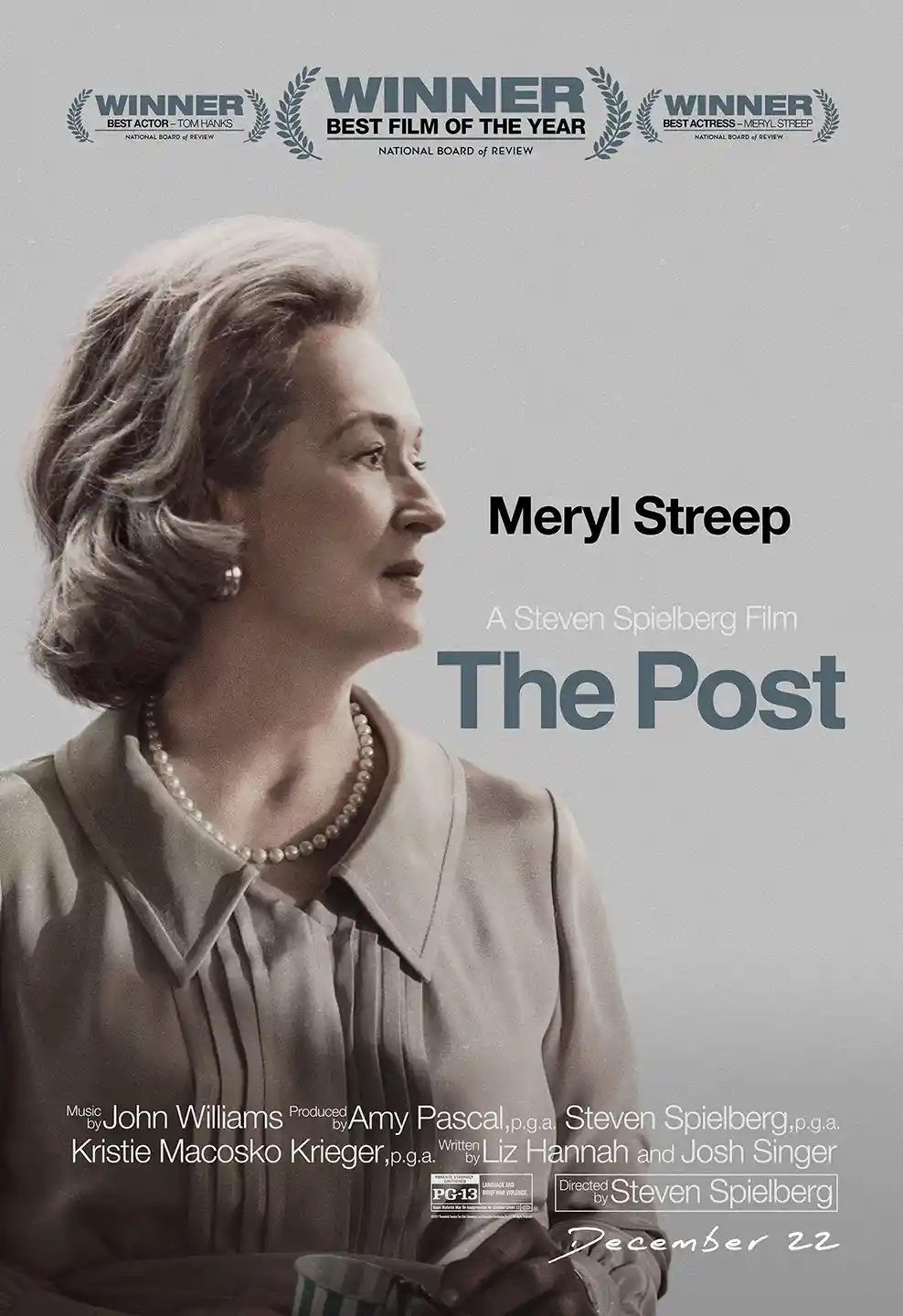 The Post | Movie Poster | Meryl Streep Portrait Vintage Print
