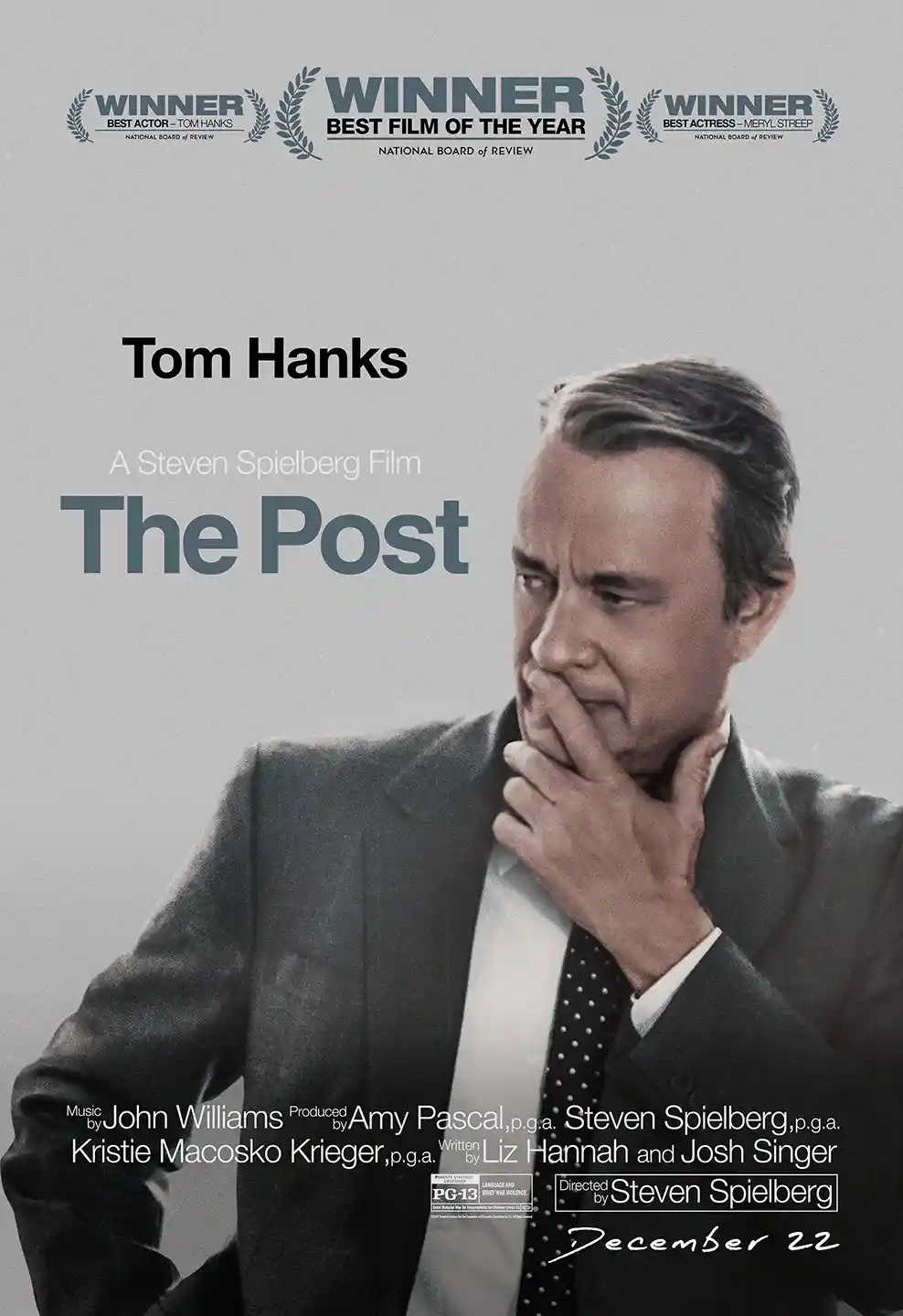 The Post | Movie Poster | Tom Hanks Contemplative Art Print