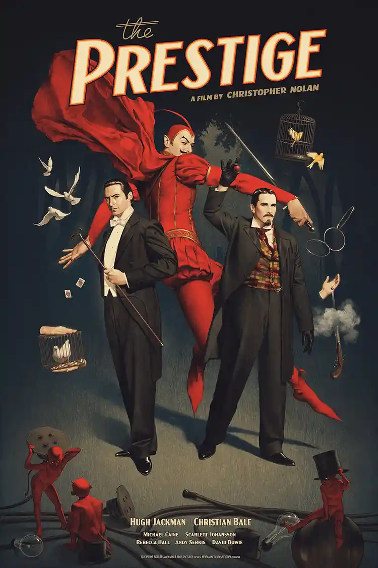 The Prestige | Movie Poster | Vintage Magic Illusion Art