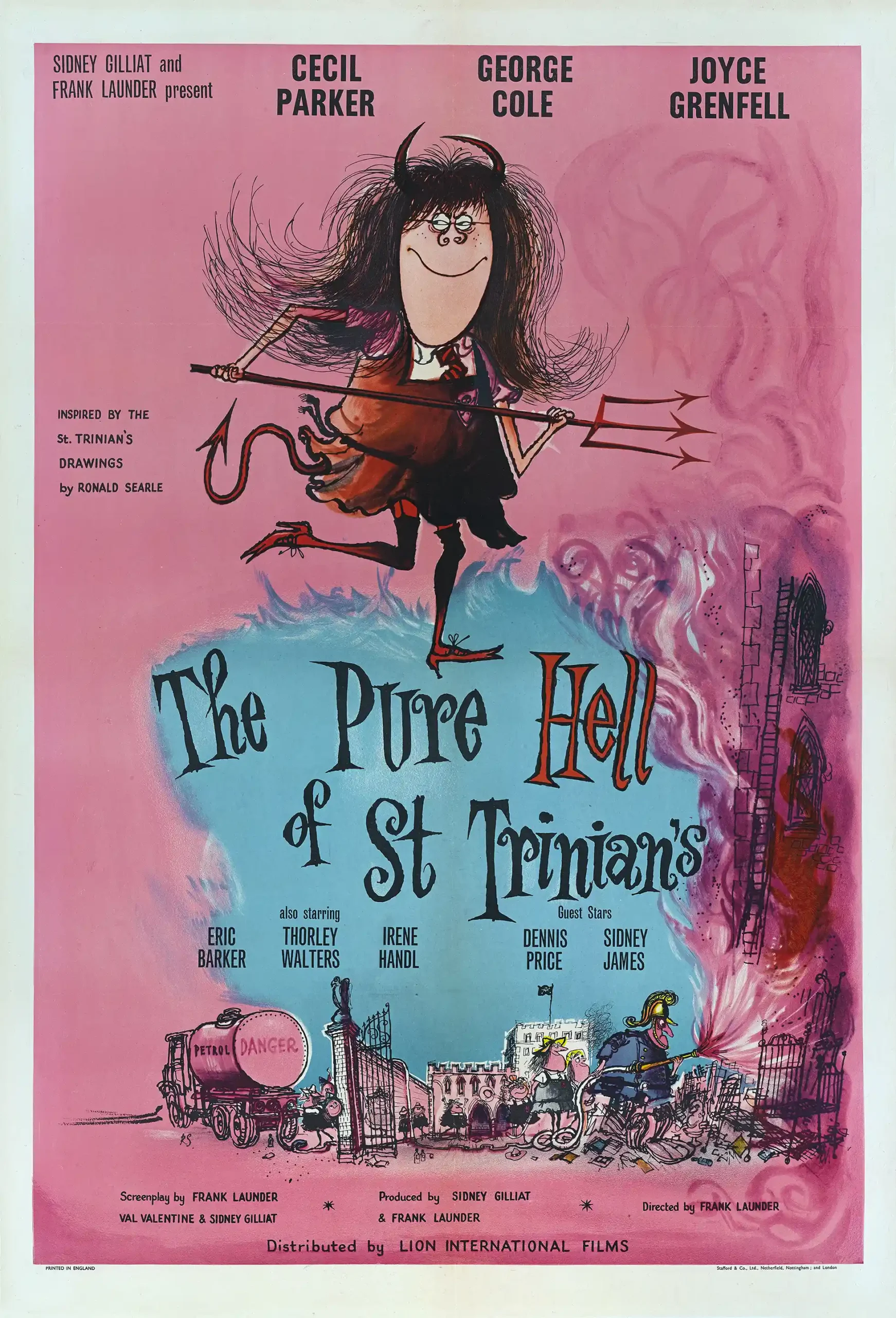 The Pure Hell of St Trinian's | Movie Poster | Vintage Ronald Searle Art Print