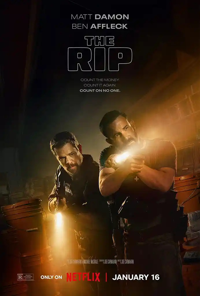 The Rip (2026) | Movie Poster | Matt Damon & Ben Affleck Action Print