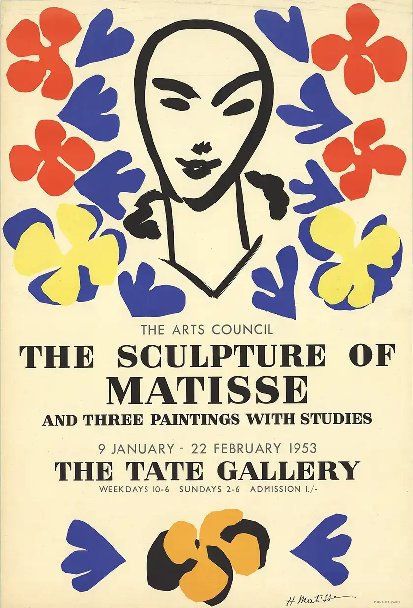 Henri Matisse | The Sculpture of Matisse Exhibition Art Poster | Minimalist Face