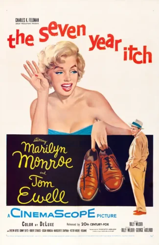 The Seven Year Itch Marilyn Monroe Vintage Movie Poster