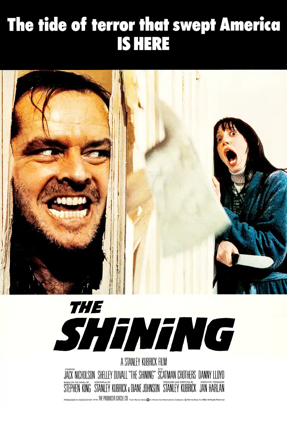 The Shining | Classic Movie Poster | Jack Nicholson Axe Scene Art Print